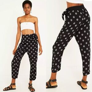 Urban Outfitters Stylish Black Patterned Women's Pants small